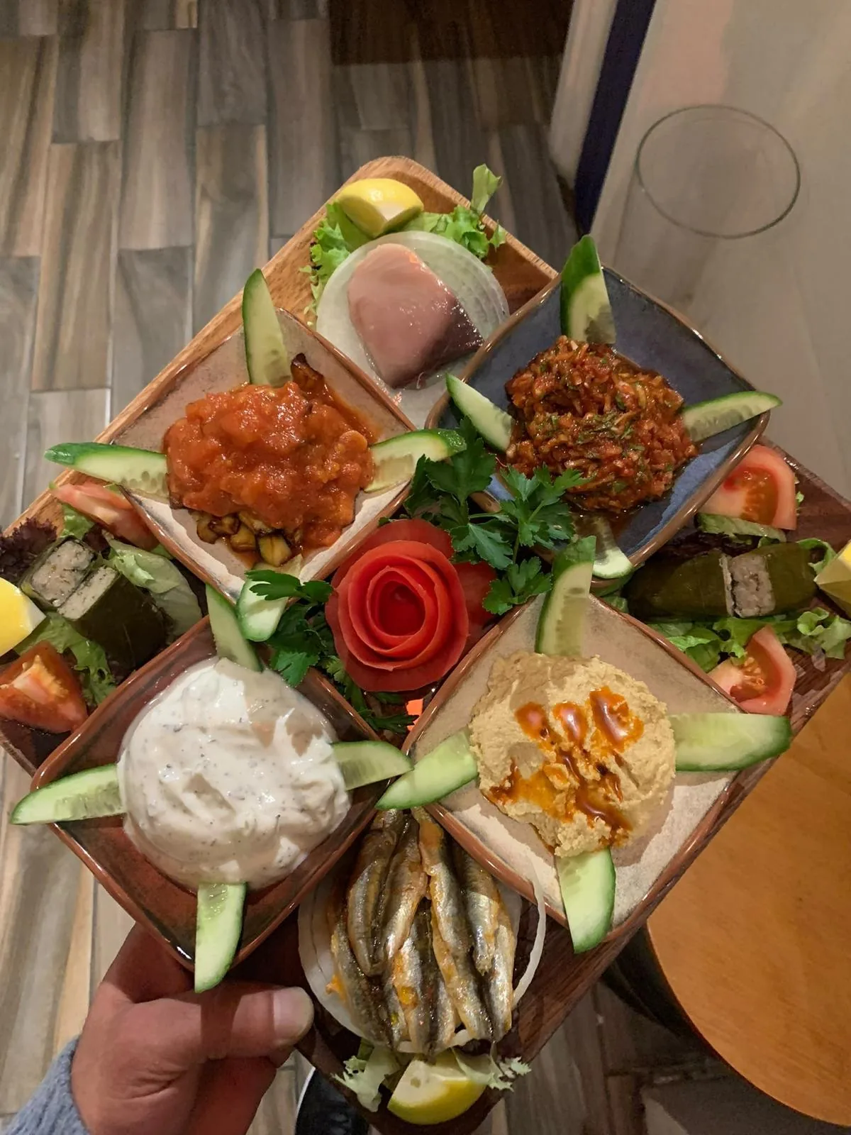 Mixed Meze Plate — Novas Hagiasophia, Taksim